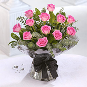 A Dozen Pale Pink Roses