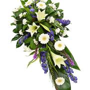 Purple &amp; White Single Ended Spray